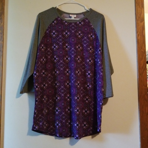 LuLaRoe Tops - Randy baseball T